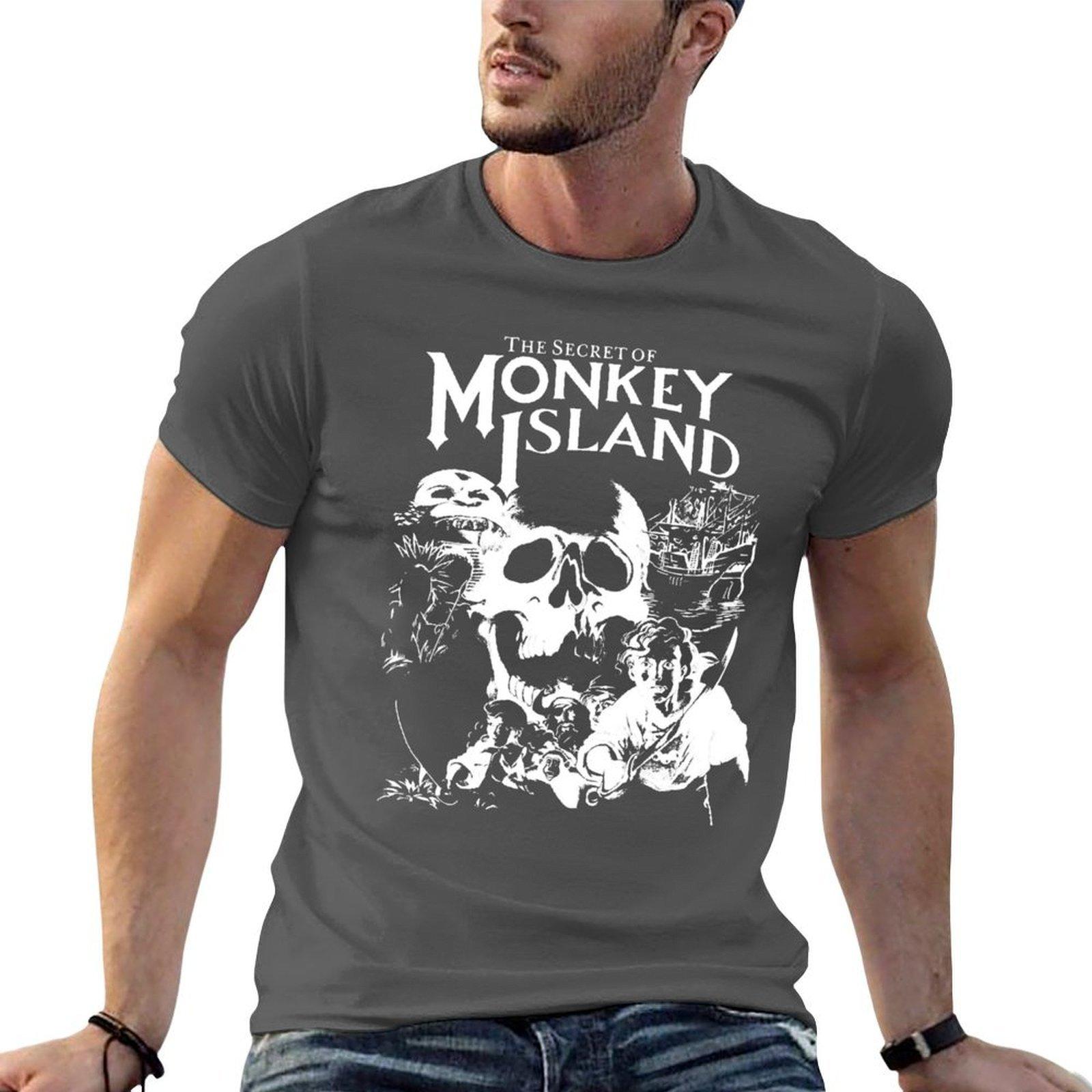

The Secret of Monkey Island T-Shirt t shirt for man 100 percent cotton t shirts with prints g man t shirts for men T-Shirt 4XL