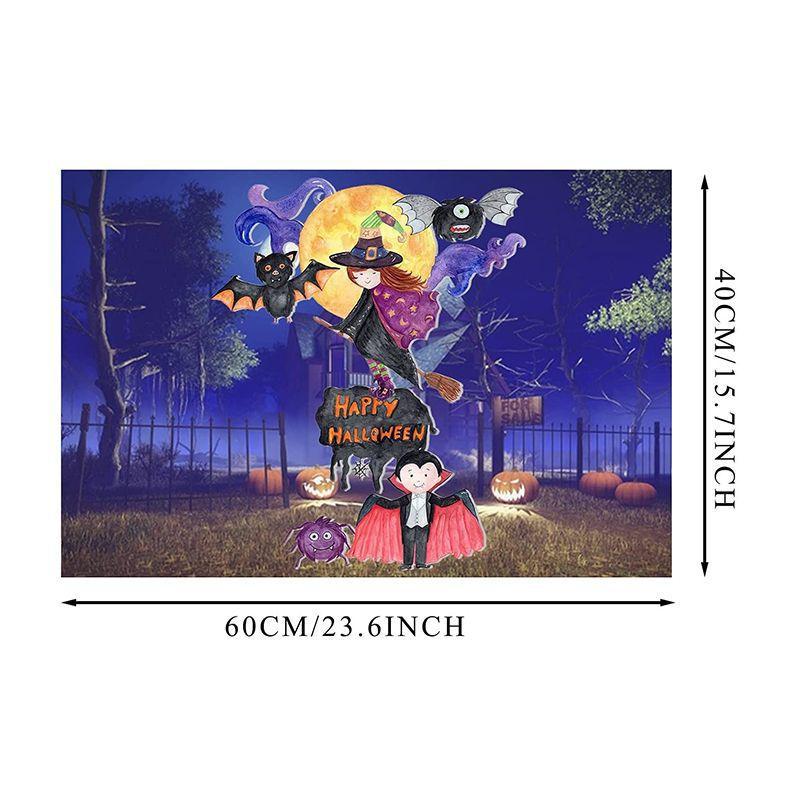 

Хэллоуин Декорация дома Атмосфера Коврик Входная дверь Коврик для кухни Клоун Коврик для входа 2