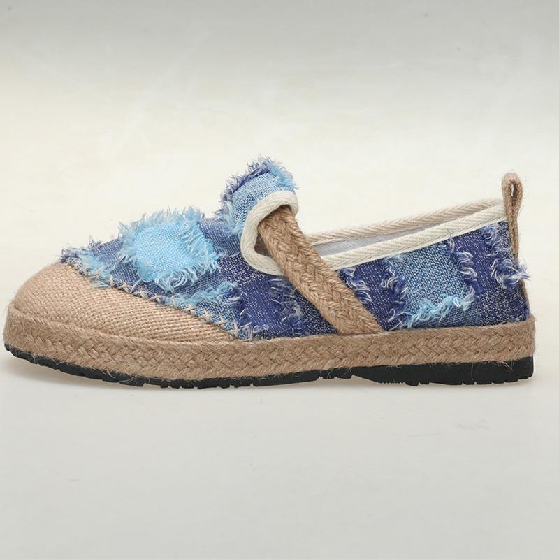 Women's Hemp Rope Bottom Ethnic Style LazyCasual Single Shoes