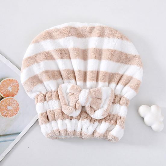 Czepek do suszenia włosów Chłonny ręcznik do włosów z kokardą Kontrola puszenia Szybkoschnący turban do owijania mokrych włosów dla kobiet Kąpiel Prysznic Spa