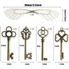 Vintage Skeleton Keys Flying Key Charms With Dragonfly Wings Diy Realistic Effect For Room Christmas Wedding Party Decoations