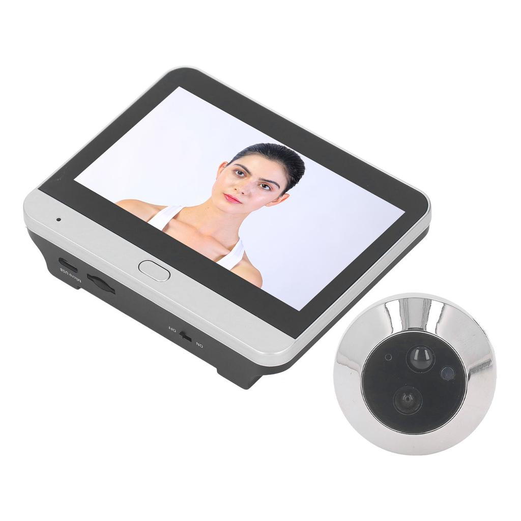 Wireless Peephole Camera 1080P 120 Degree Viewing Night Vision Intercom Digital Door Viewer with