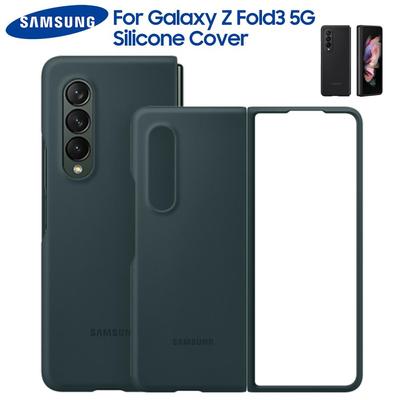 Samsung Custodia in silicone originale per Samsung Galaxy Z Fold3 5G Z Fold 3 5G Custodia protettiva in silicone morbido al tocco setoso
