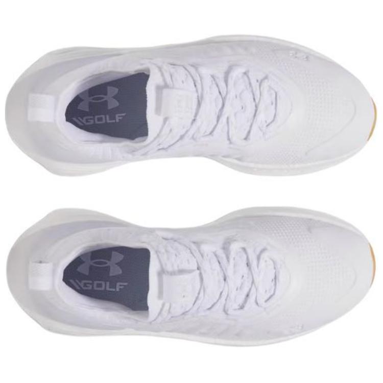 Under Armour Cushioning And Abrasion Resistant Coverage Low top Golf Shoes Women's White Sneakers 3028244-100