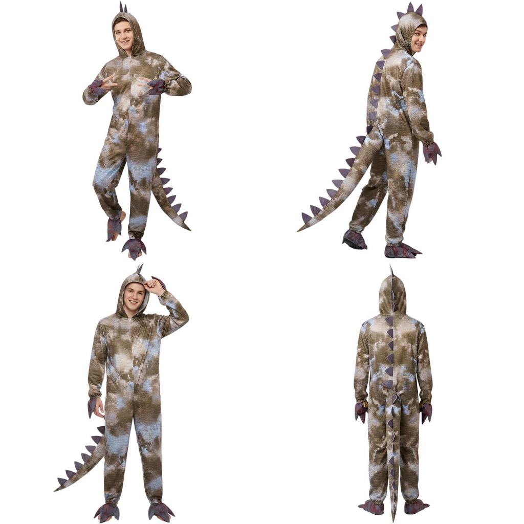 Dinosaur Cosplay Costume For Halloween Party With Soft Fabric And Street Style For Kids