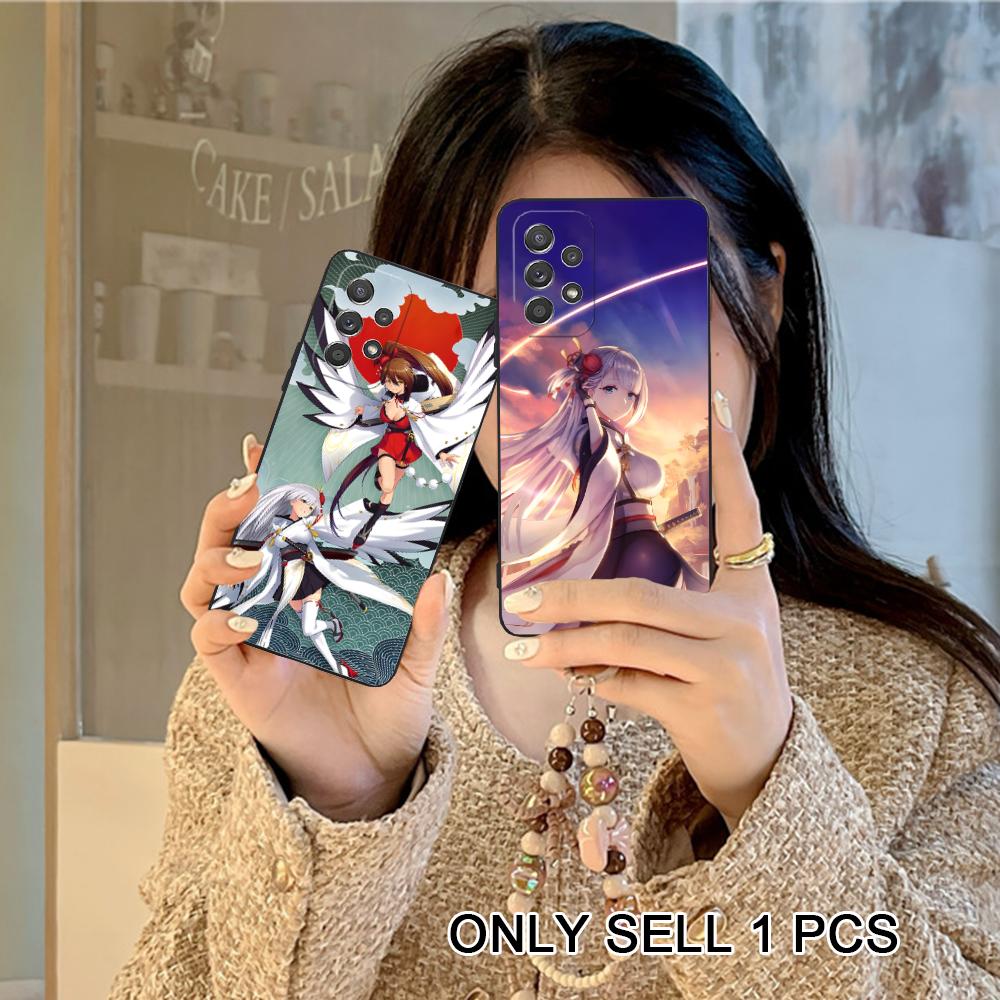 Azur Lane Shoukaku Phone Case for Samsung Galaxy A56 55 54 53 52 51 36 35 34 23 16 15 5G Soft TPU Shockproof Cover