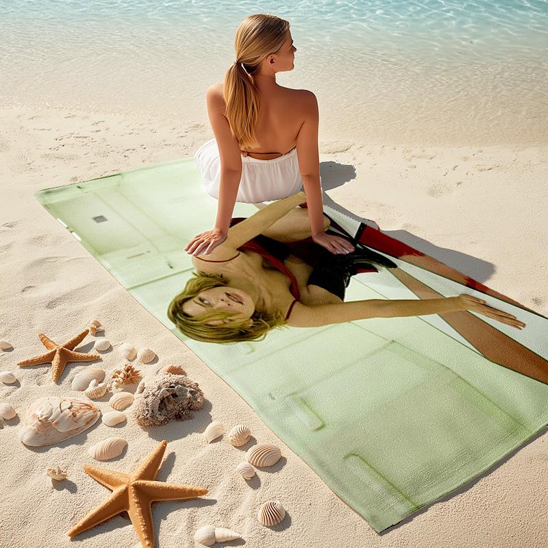 Resident Evil game, Umbrella Corporation, soft beach towel, outdoor camping vacation swimming beach towel, outdoor absorbent bath towel, Q5