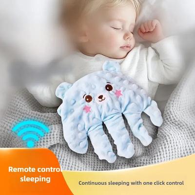 New Type Baby Soothing Palm Soft Electric Baby Sleeping Palm Cartoon with Remote Control Newborns Soothing Pillow