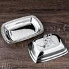 Decorative Covered Food Tray with Matching Metal Lid for Pastries, Butter and Fruit During Afternoon Tea or Family Dining