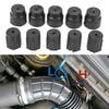 10 Stück System Ladeanschlusskappen Kfz-Wartungszubehör R134a 13mm 16mm Ladeanschlusskappen Systemkappen