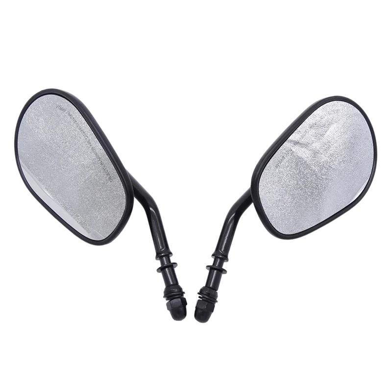 1 Pair Motorcycle Rearview Mirrors Side Mirror 8mm Threaded Universal for Harley Davidson Road King Touring XL 883 Sportster