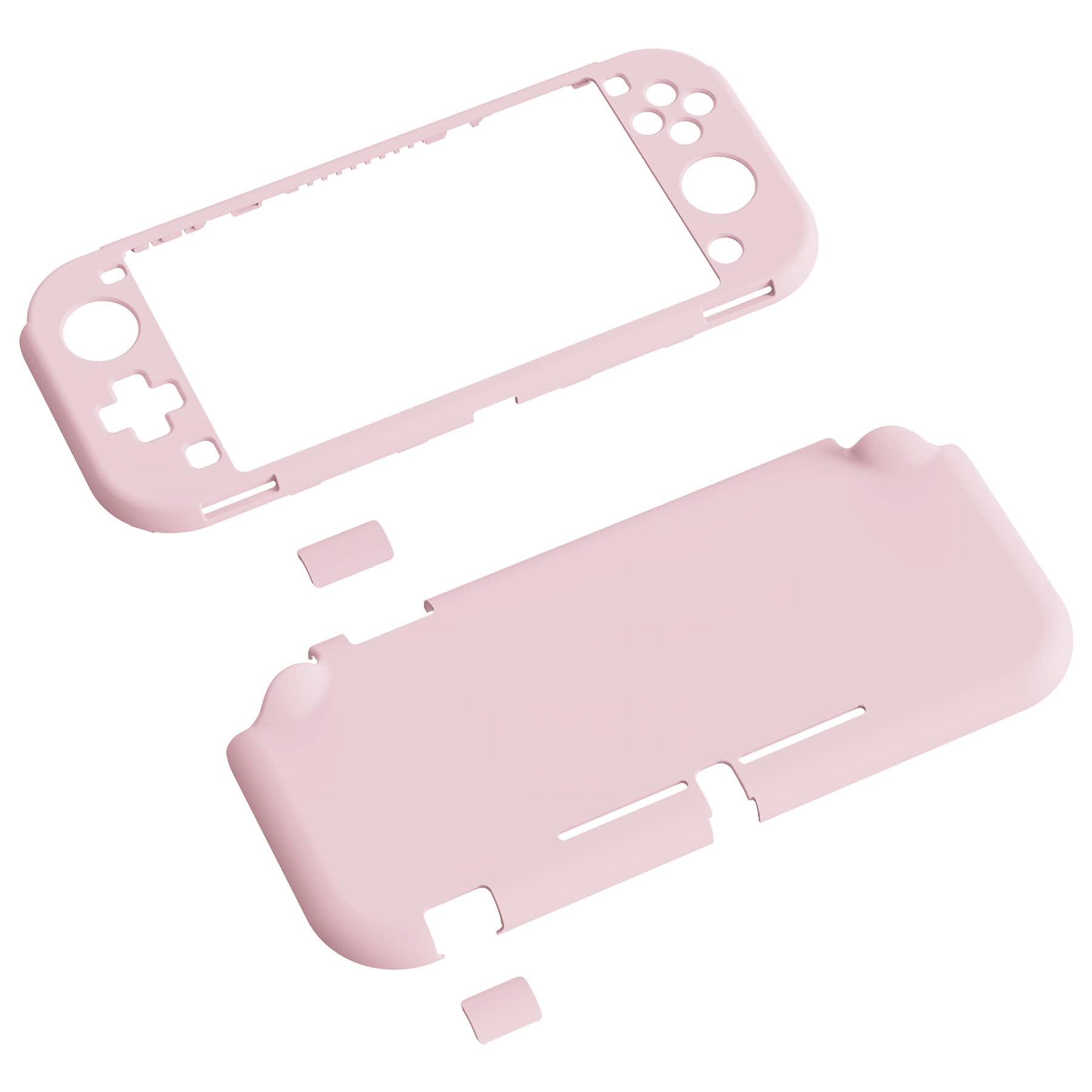 

Protective grip case compatible with eXtremeRate PlayVital with white screen protective film Blossom SwitchLite, 1 [Cherry Pink] вишневый розовый
