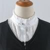 Elegant Embroidery Hollow Fake Collar Detachable Half Blouse Shirt Stand Collar For Women Girls Sweater Decoration False Collar
