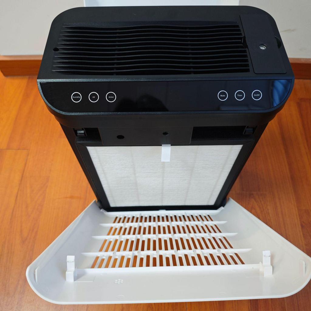 Air Purifier & Humidifier with Pet Hair Suction, Odor & Smoke Removal, and Negative Ion Technology
