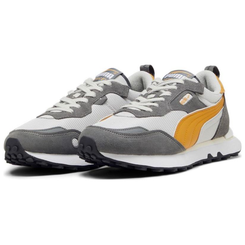 Puma Rider FV Retro Rewind Unisex Cool Dark Grey Amber White Lifestyle Sneakers 390168-08