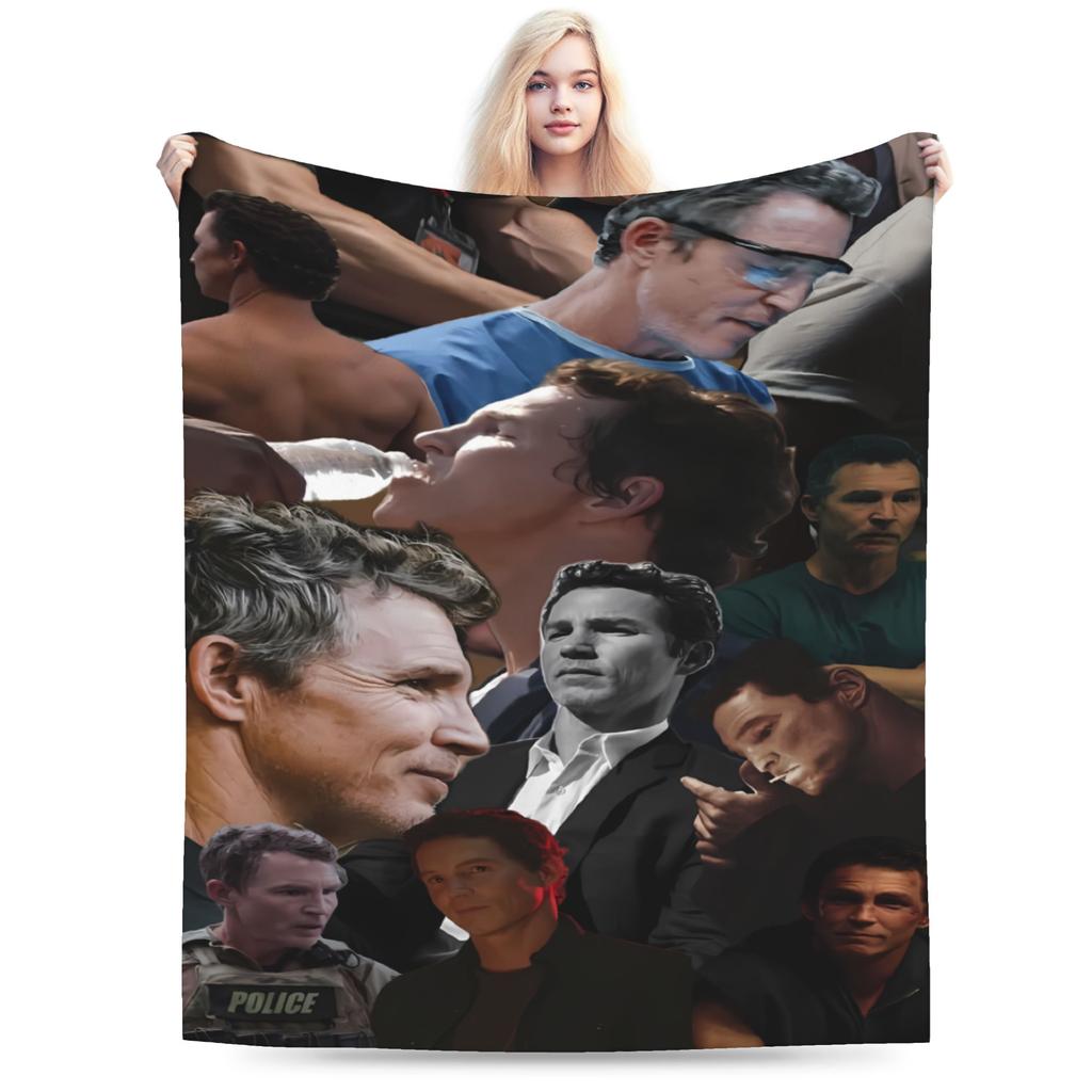 Soft Blanket Children Camping Shawn Hatosy Dr. Jack Throw Blanket Flannel Bedspread For Couch Chair Sofa Bed Sofa Bed Cover