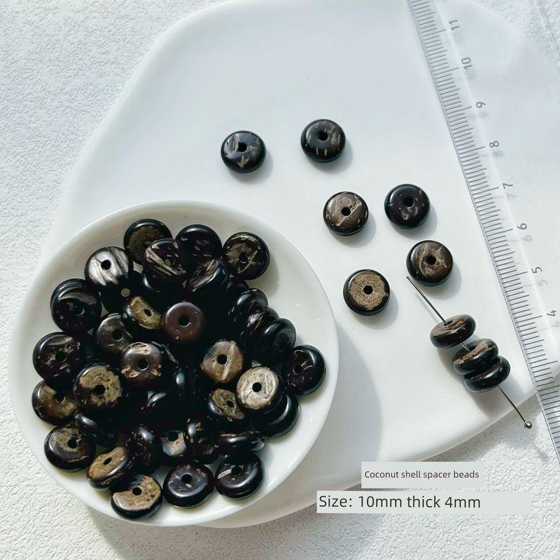

Yo-Yo Coconut Shell 4, 6, 8, 10mm Coconut Shell Separator Beads Beaded Hand Necklace Bracelet Ornament Accessories DIY 10mm (4mm thick) spacers