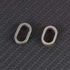 Heavy Duty Keychain Clip Rings One-piece Spring Clip Side Pushing Keyring