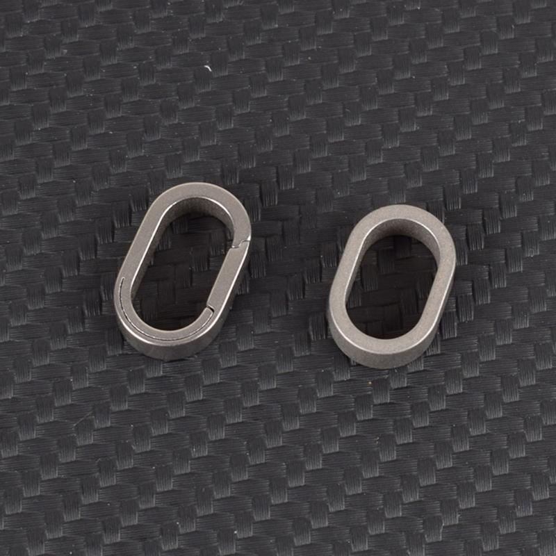 Heavy Duty Keychain Clip Rings One-piece Spring Clip Side Pushing Keyring