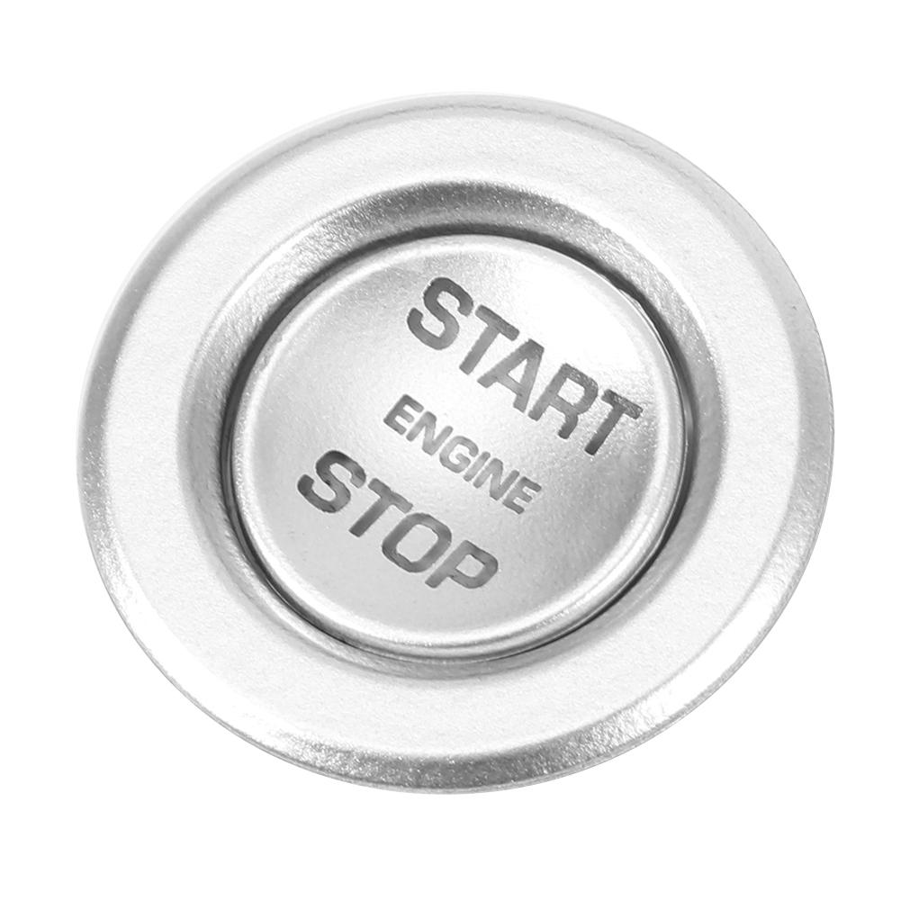2PCS Engine Ignition Start Button Decoration Ring Frame Cover for Landrover EVOQUE 2020