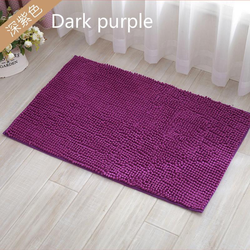 Charmcci 800108 Chenille Bath Mat Water Absorbent Soft Microfiber Bath Mat Custom Size Bath Mat Anti Slip