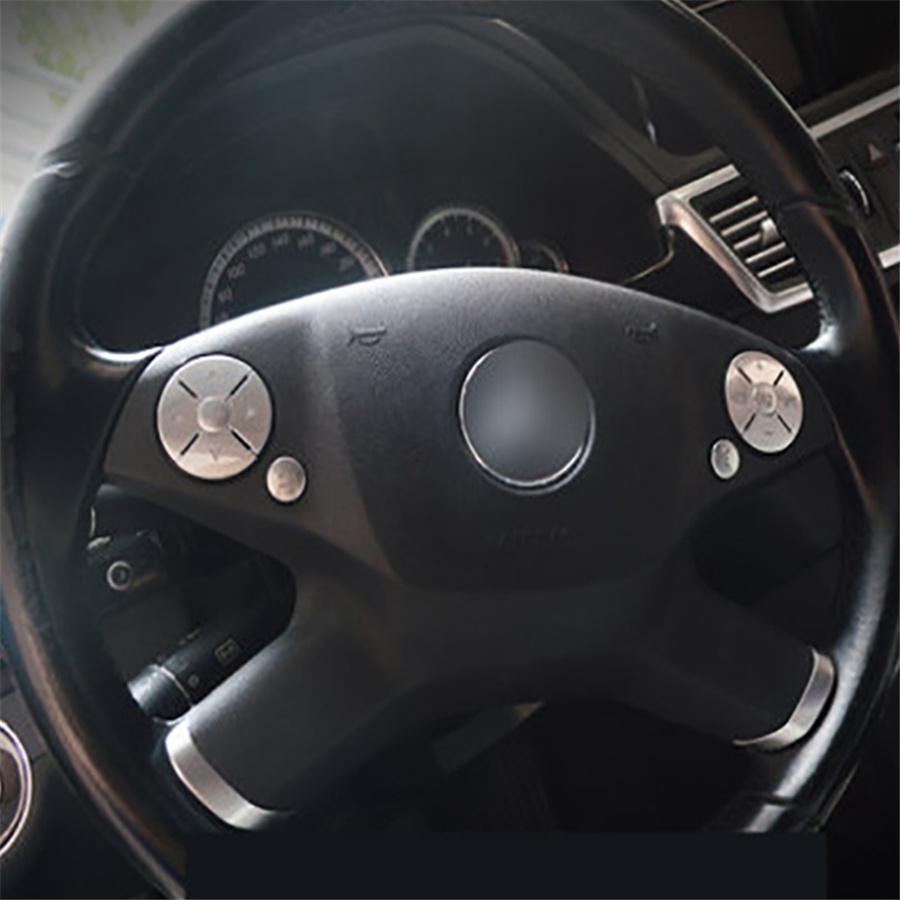Steering Wheel Button Trim Cover For Mercedes-Benz C E GLK Class W204 W212 X204