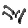 2Pcs Plastic Black Furniture Handles 90/120/150/180mm Kitchen Cabinet Handles and Knobs Black Door Handle Wardrobe Drawer Pull
