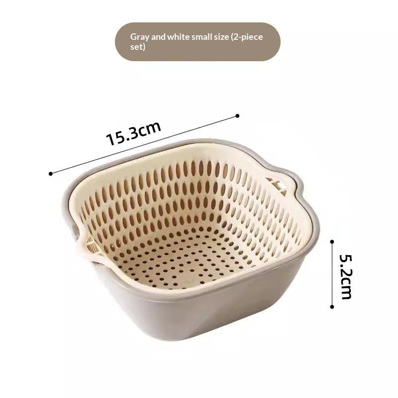 2/6/8Pcs Kitchen Sink Vegetable Drainer Fruit Basket For Fruit Washing Plastic Basin Vegetable Washing Basin Drain Basket Basin S