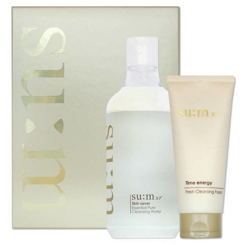 Su:m37 Skin Saver Essential Pure Cleansing Water Special Set (Foam Set) / Main Product 400ml + Cleansing Foam 100ml, 1 pcs
