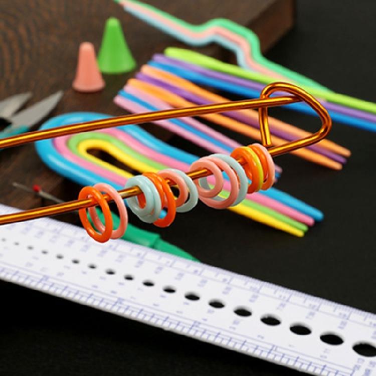 Crochet Hook Kits Knitting Needle Weaving Sewing Tool Clip Marker Set for Women