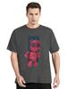 Fashion All-match Women Cotton T-shirt Cartoons Cute Bear Tops Summer Black Classic O-Neck Tee Women Clothes Hip Hop Tshirt