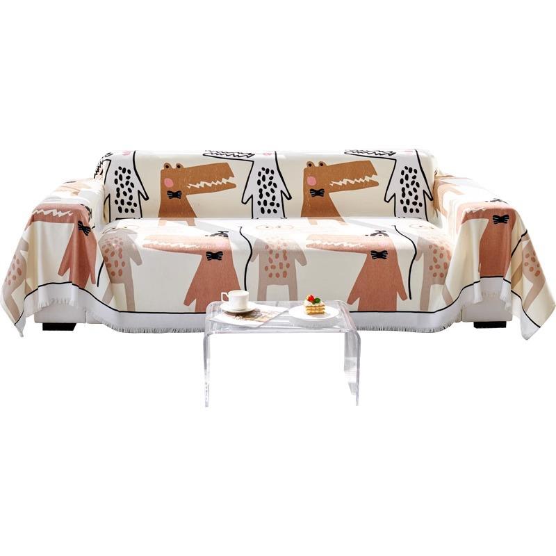 Waterproof Sofa Cover Cloth Four Seasons Universal Cartoon Advanced Sofa Cushion Cover All-Inclusive Sofa Towel Non-Slip