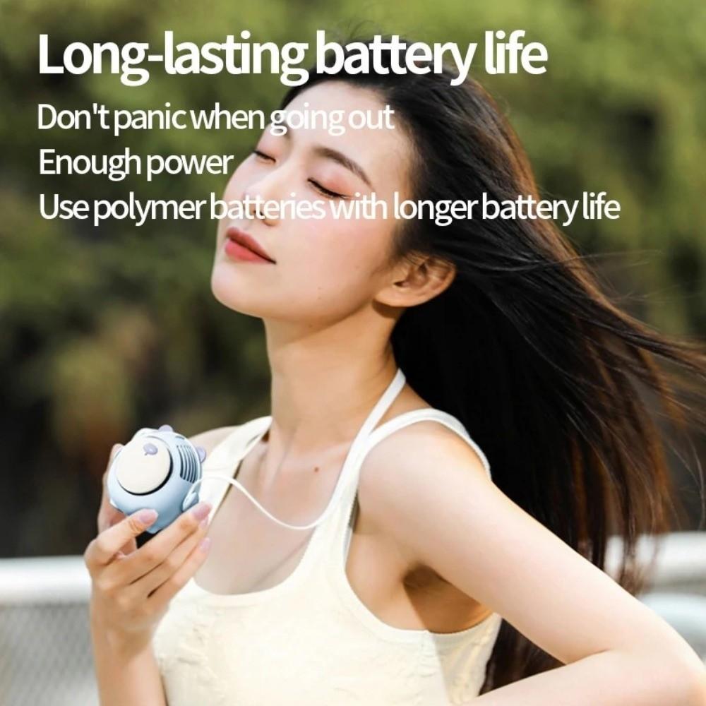 Rechargeable Electric Fan Mini Hanging Neck Fans Outdoor Portable Fan Small Fan