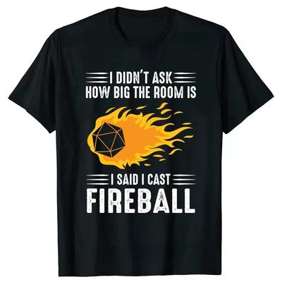 Sommer Streetwear Geschenke T-Shirt Herren Retro Vintage Roll for Concentration Lustiger Gamer DM RPG Würfel Drache T-Shirts