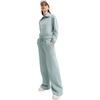 Fila ORIGINALE Casual Loose Fit Fleece Lined Antibacterial Wide Leg Knitted Sweatpants Women's Chaos Gray Green F51W449602F-GN