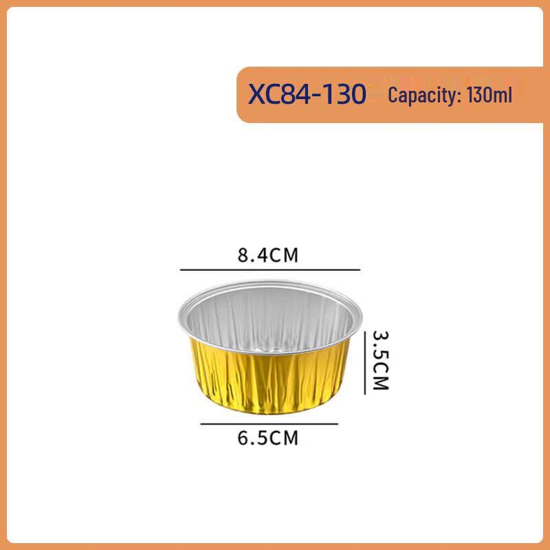OEING Golden Round Aluminum Foil Disposable Containers