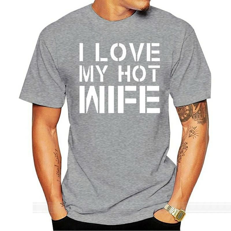 Adult I Love My Hot Wife Funny Humor Relationship Husband Gift TShirt Tee Funny Tee Shirt