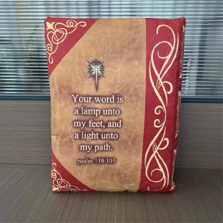 Holy Bibles Shape Plushes Pillow Cushions Soft Religious Ornamentation Comforting Gift For Baptisms Christmas School