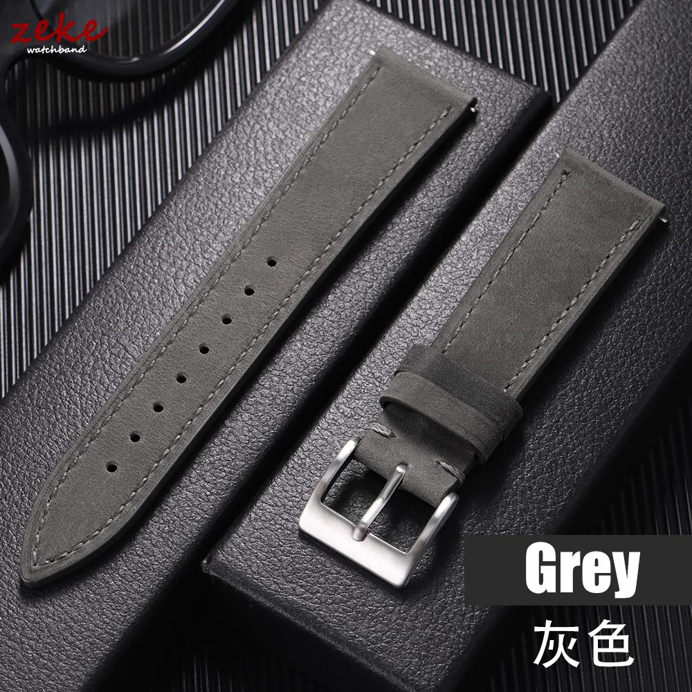 Quick Release Vintage Retro Genuine Leather Watch Band 18mm 20mm 22mm 19mm 21mm 24mm Crazy Horse Men Women Straps Watch Bracelet