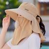 Breathable Sun Hat Lightweight Bucket Hat New Sunshade Scarf Hat  Women