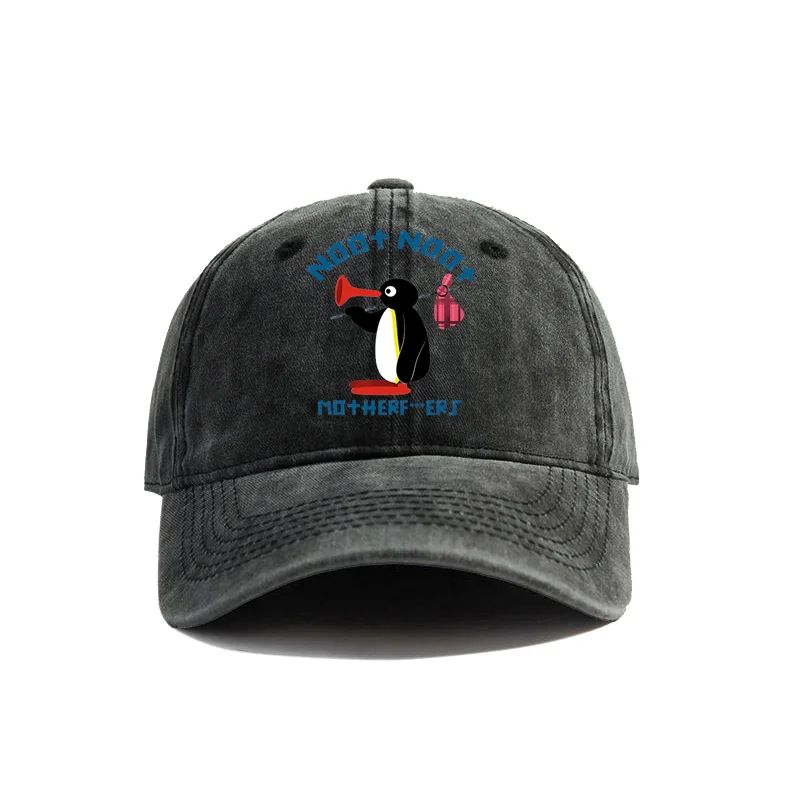 Berretto da Baseball Pinguino Noot Noot Usurato Cool Uomo Donna Pinguino Arrabbiato Cappelli Retro Outdoor Regolabile Regalo Cappello Pinguino Moda
