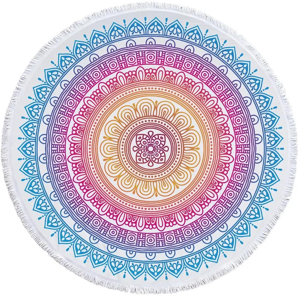 Beach Leisure Resort Creative Beach Towel Microfiber Round Swimming Towel Mandala Yoga Mat Adult Large Round Bath Towel
