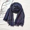 Winter Men'S Wool Scarf Fashion Men Striped Scarves Warm Neckerchief Long Soft Pashmina Outdoor Casual Male Accessories Shawl
