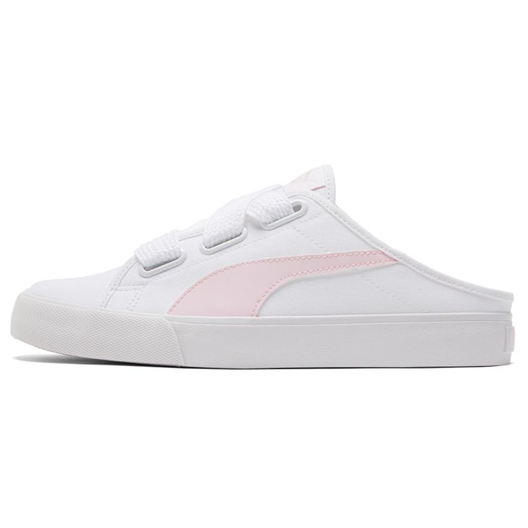 Puma Bari Series Mule Ribbon Low-Top Sneakers Women sneakers White Pink 382331-04