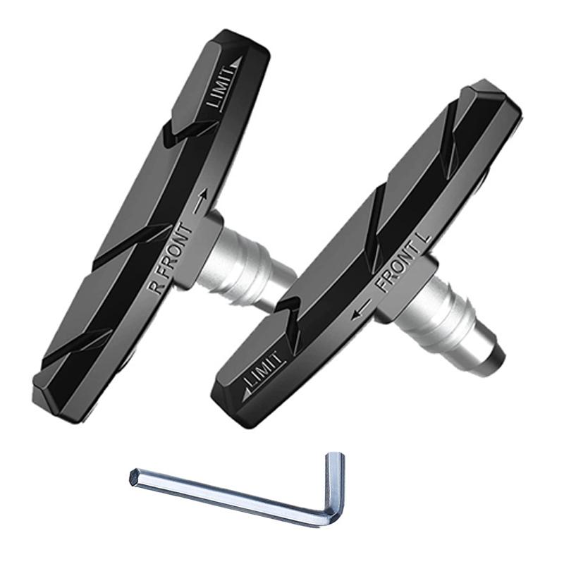 

1 Pair Durable Bicycle Silent Brake Pads Riding Brake Mount Pad Shoe Block чорний