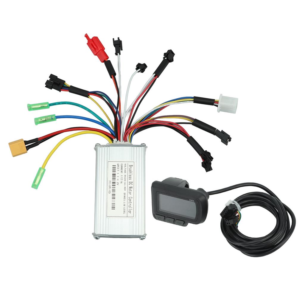 Electric Bike Motor Controller Sine Wave 24V 36V 48V 250W?350W 17A with EN06 LCD Meter Kit Set