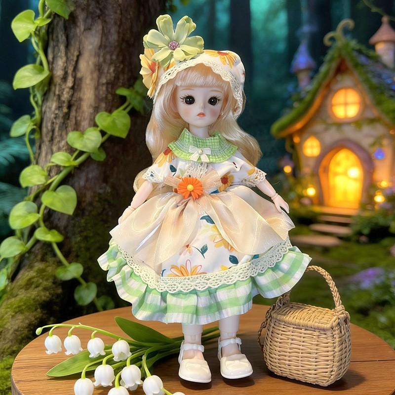 30cm Lolita Doll Outfit Set 6-Point BJD Dolls Clothes Only Non-Plush Toy Girls Ages 4-6
