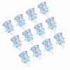 12pcs Plastic Plastic Candy Bottles With Ribbons Milk Bottles  Home Party Decor
