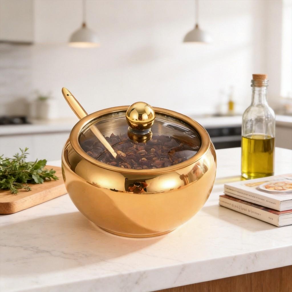 Modern Stainless Steel Hexagon Salt And Pepper Shaker Set For Kitchen Storage And Gift Use