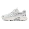 Li Ning Gathering Light Abrasion Resistant Breathable Low Top Running Shoes Women's White Gray ARXT006-3